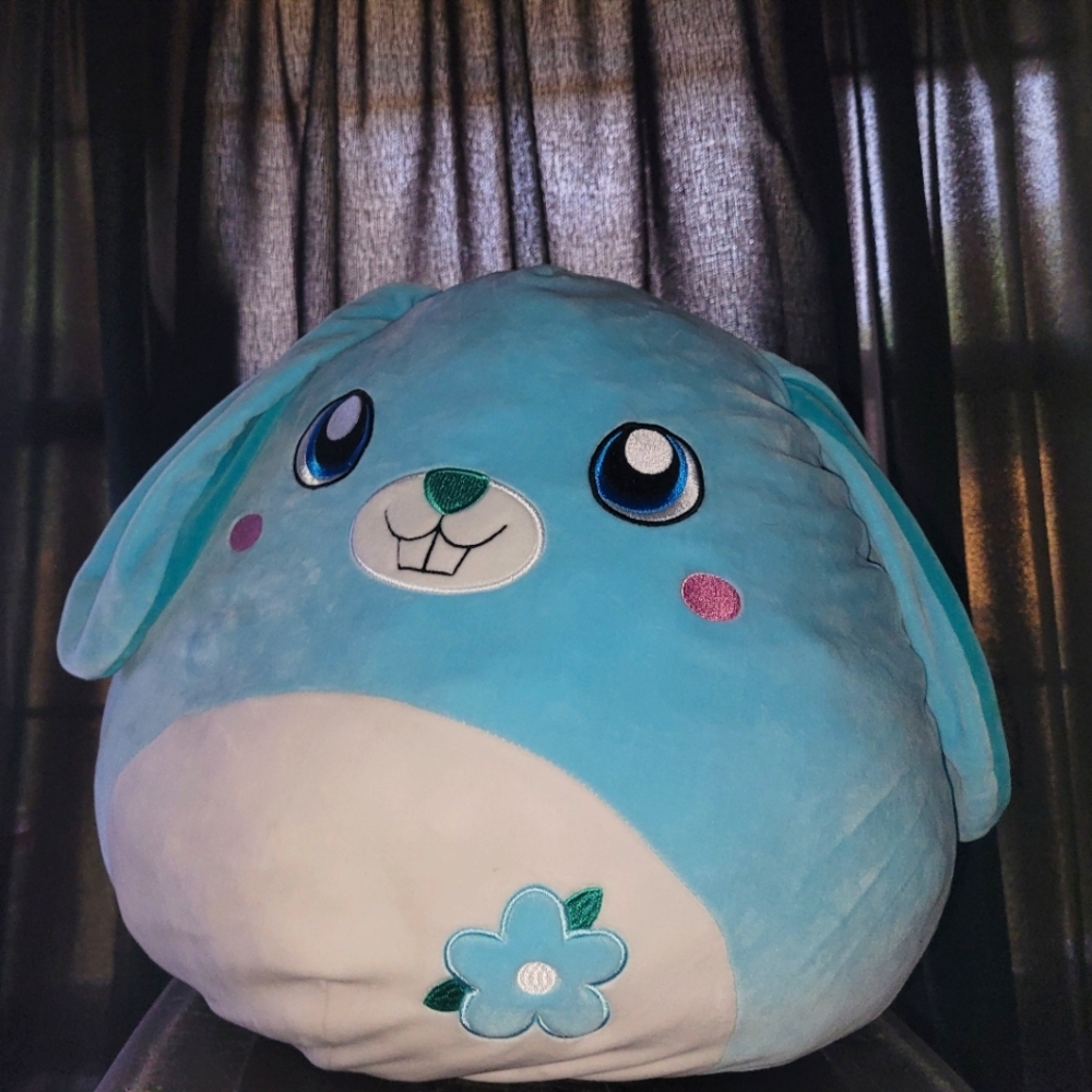 HUGE Buttons the Blue Bunny Squishmallow